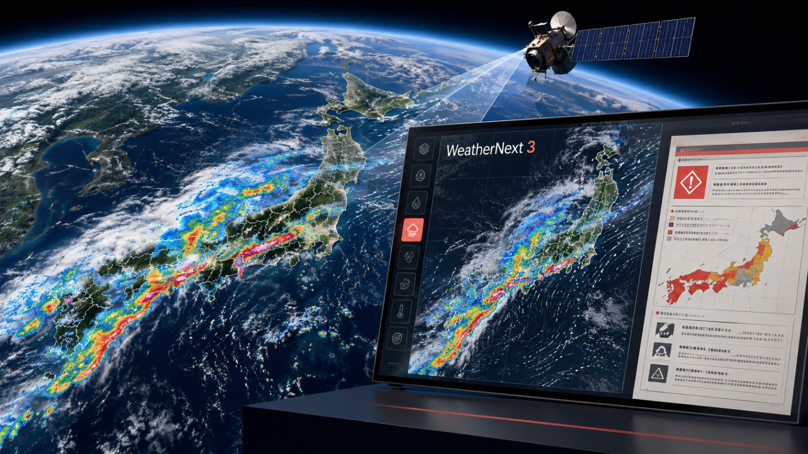 WeatherNext 3は毎時更新へ、5km予報でも警報には使えない