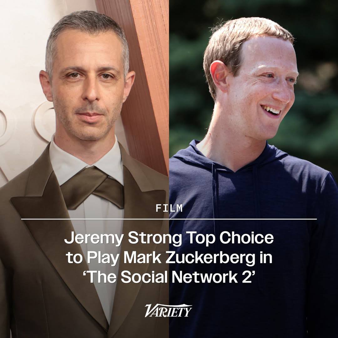 Jeremy Strong to Play Mark Zuckerberg in The Social Network 2 as Jesse Eisenberg Steps Away