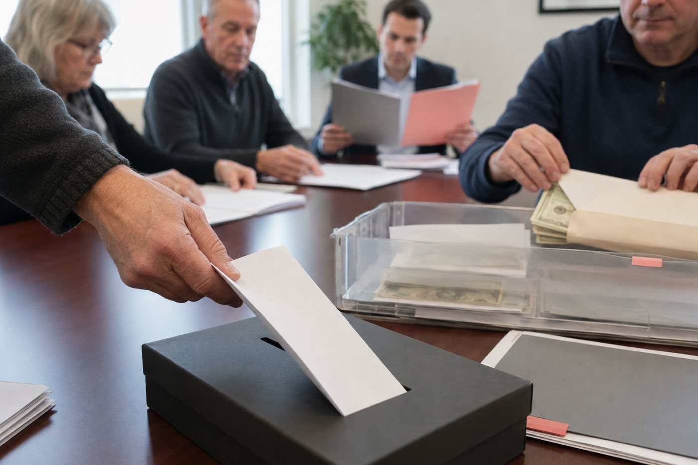 Shareholder redemptions and unresolved financing could reduce cash and alter ownership in the proposed combination.