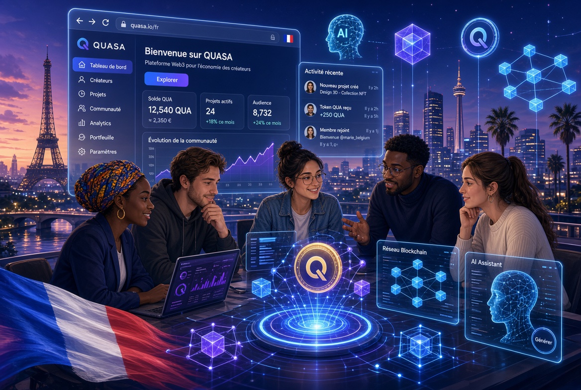 QUASA запускает полностью локализованную платформу на французском языке, расширяя свой хаб экономики создателей Web3 по всему франкоязычному миру