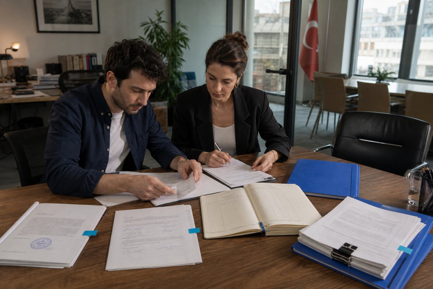 Limited şirkete yeni yatırımcı alınırken noter sözleşmesi, genel kurul kararı, pay defteri ve sicil başvurusu hazırlanıyor.