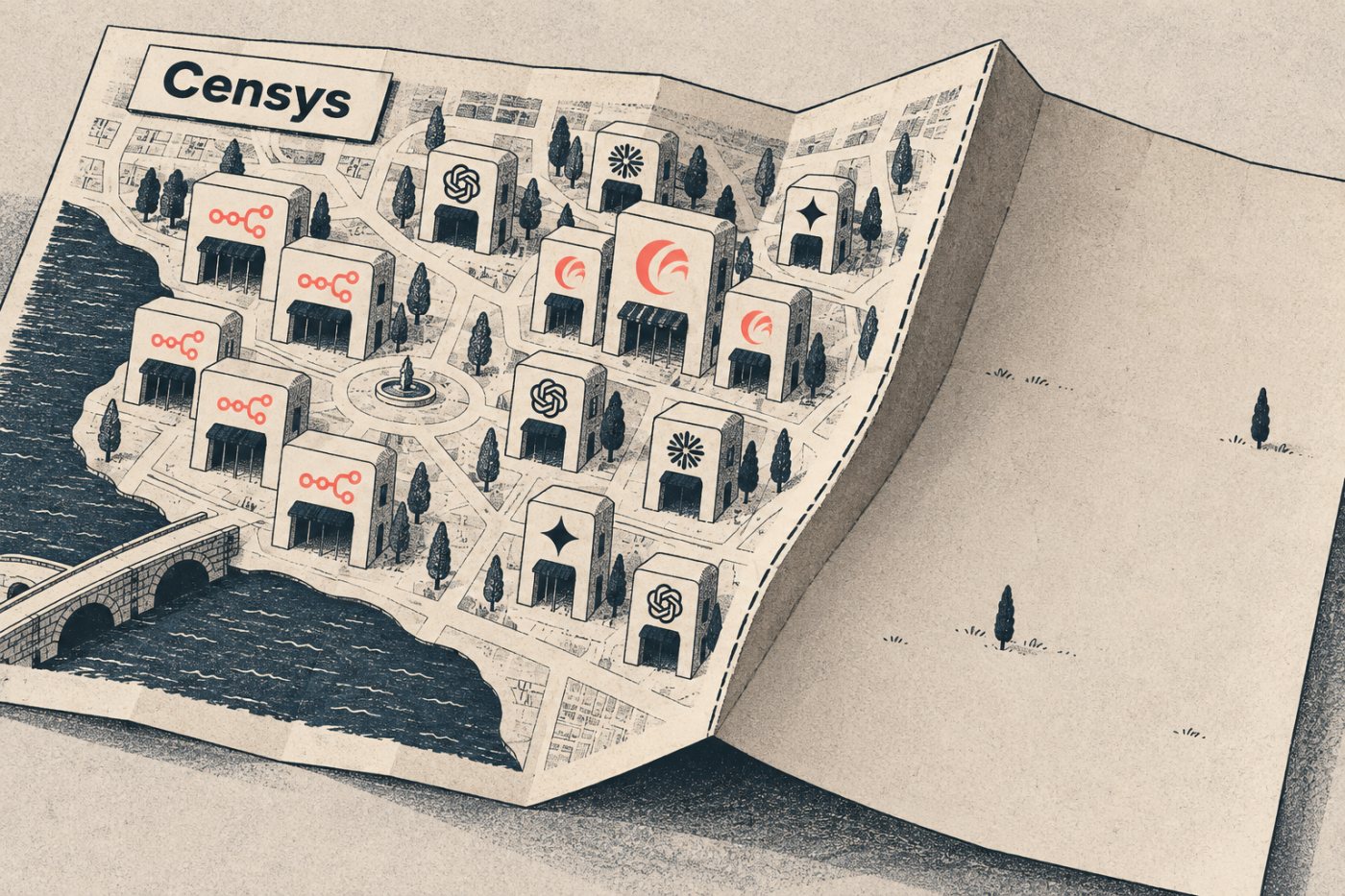 Zakres pomiaru Censys Internet Map obejmuje publicznie widoczne usługi związane z AI, w tym n8n i OpenClaw.
