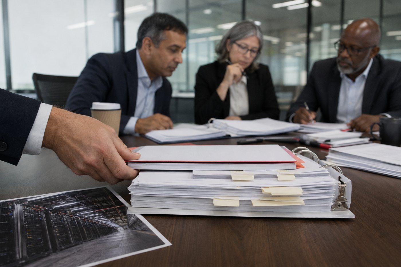 Dívidas e compromissos de infraestrutura de IA confrontados com contratos e fluxo de caixa.