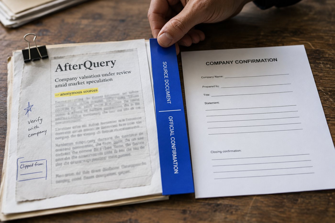 La valorisation de 3,2 milliards attribuée à AfterQuery est séparée de l’absence de confirmation officielle de l’entreprise.