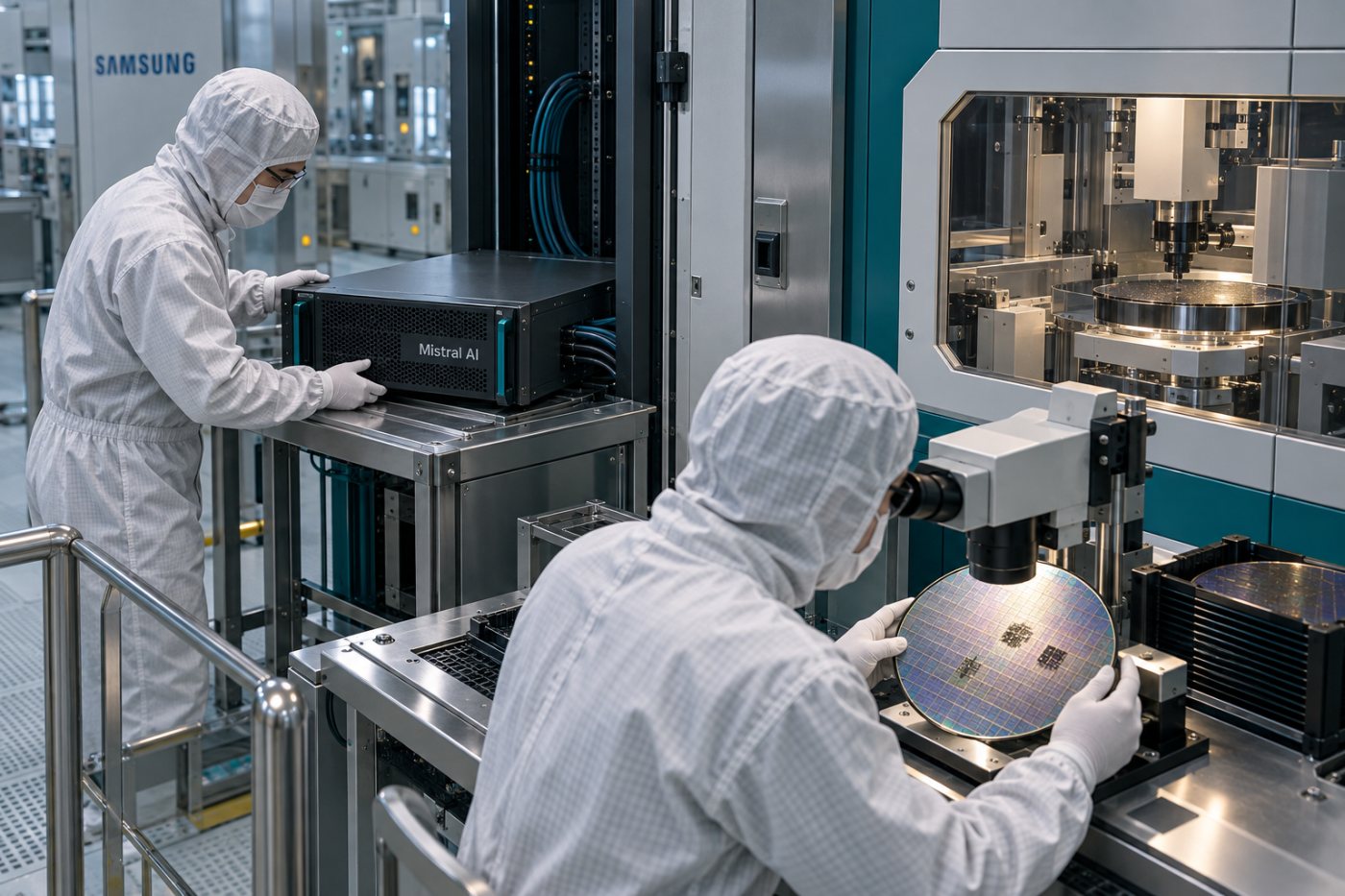 Samsung-এর সেমিকন্ডাক্টর কার্যক্রমে নিয়ন্ত্রিত অবকাঠামোর ভেতরে Mistral AI ব্যবহারের প্রস্তুতি