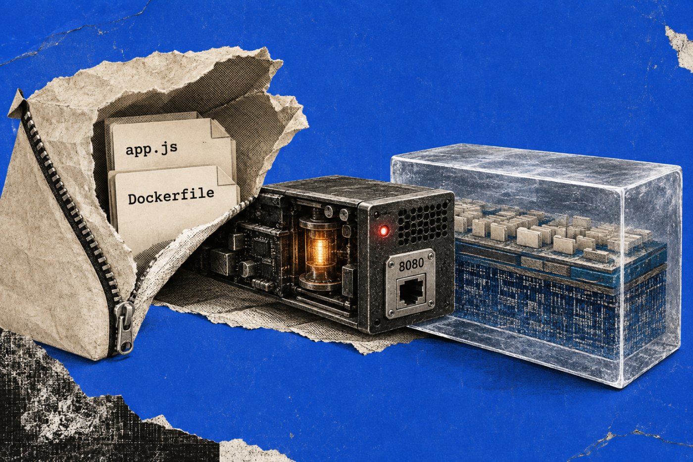Lambda builds the packaged service, initializes it on port 8080 and captures a reusable Firecracker snapshot.