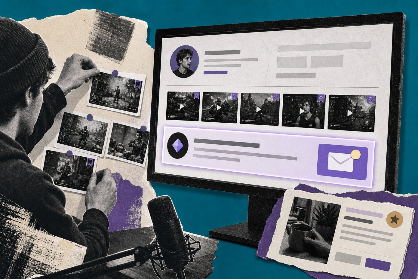 Une campagne Wehype correspondant au profil d’un Affilié apparaît dans le tableau de bord Twitch après invitation.