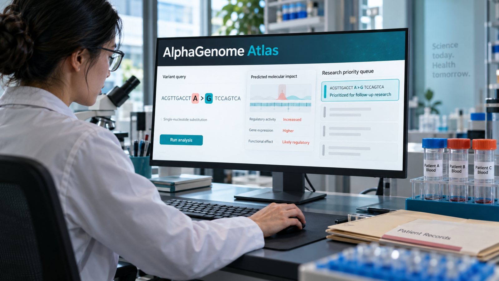 AlphaGenome Atlas memetakan 9 miliar mutasi—hasilnya bukan diagnosis