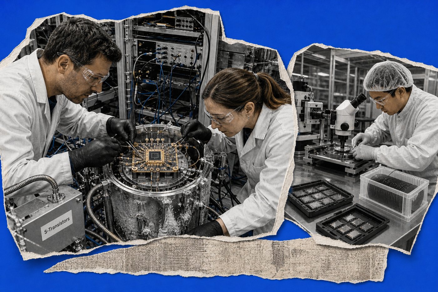S-Transistors के नमूना परिपथों के लिए क्रायोजेनिक प्रयोगशाला और प्रायोगिक उत्पादन व्यवस्था की तैयारी
