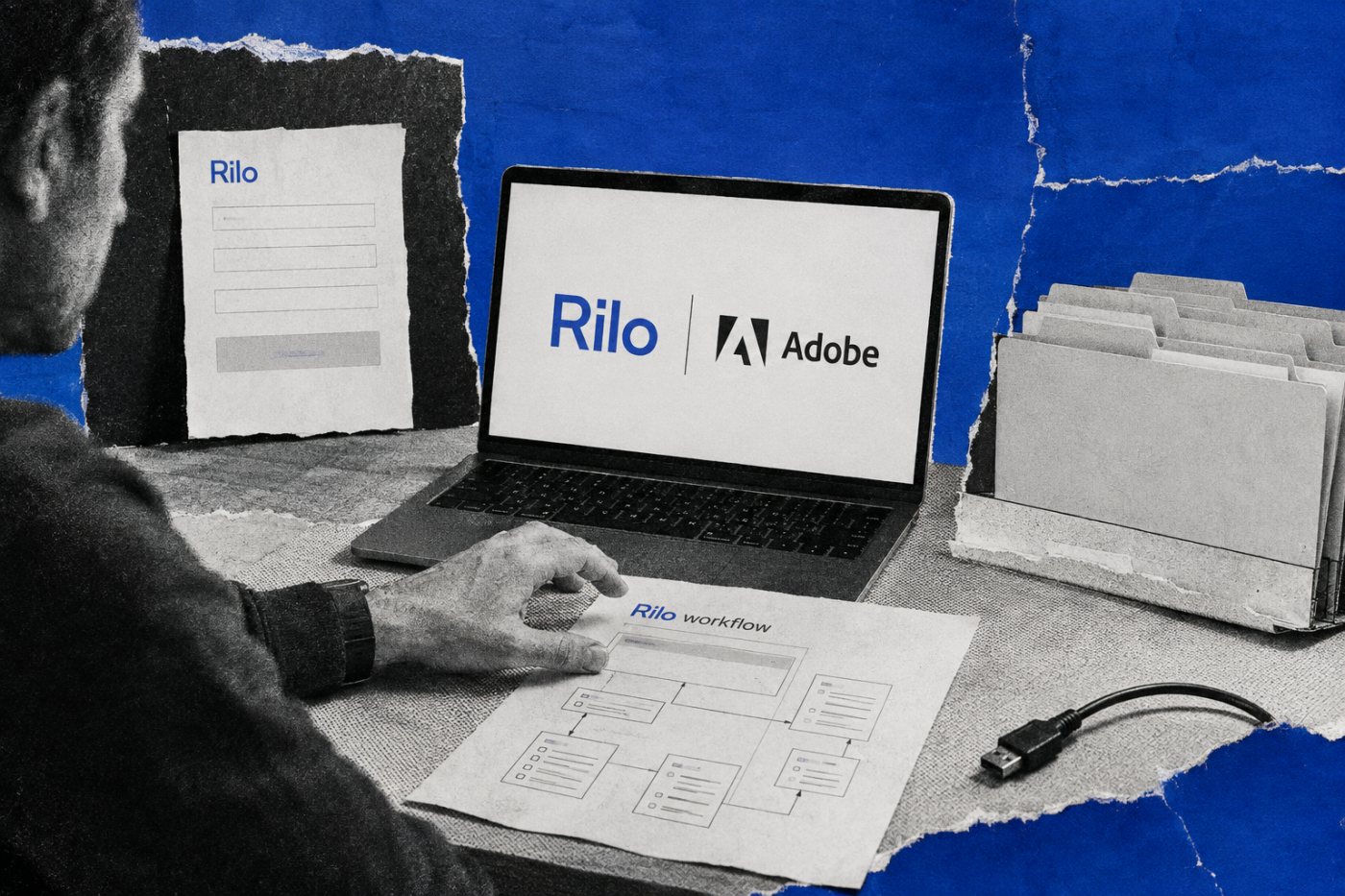 موجودہ Rilo صارف کو محفوظ workflow کے بجائے acquisition اعلان ملتا ہے اور signup دستیاب نہیں