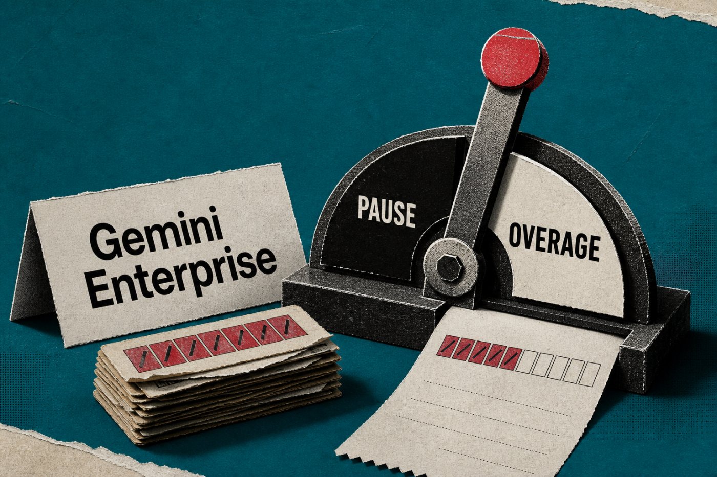 Proyek Gemini Enterprise menghabiskan kuota gabungan sebelum panggilan agen dihentikan atau dialihkan ke biaya pay-as-you-go.
