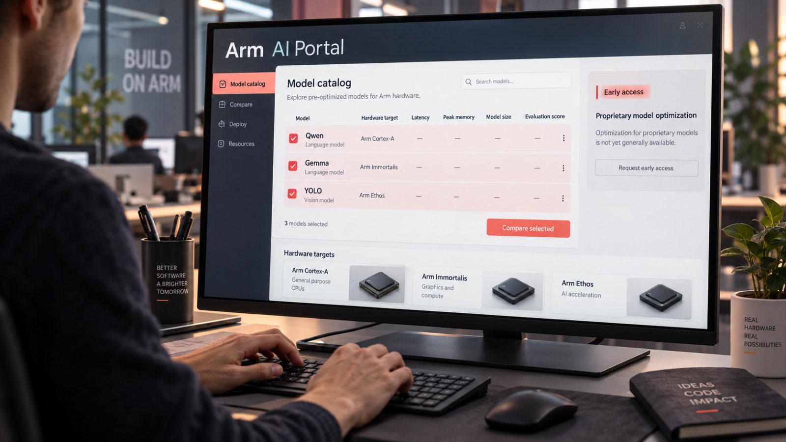 Arm AI Portal promet des modèles optimisés, les outils maison viendront plus tard