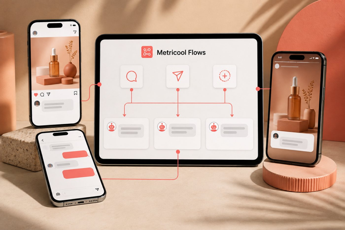 Metricool Flows-এ Instagram comment, DM ও Story reply থেকে আলাদা automated response শুরু হচ্ছে