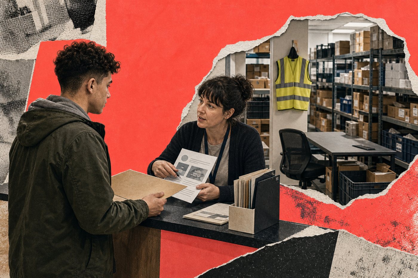 Una entidad ejecutora empareja a un joven elegible con un puesto real de Jobs Guarantee.