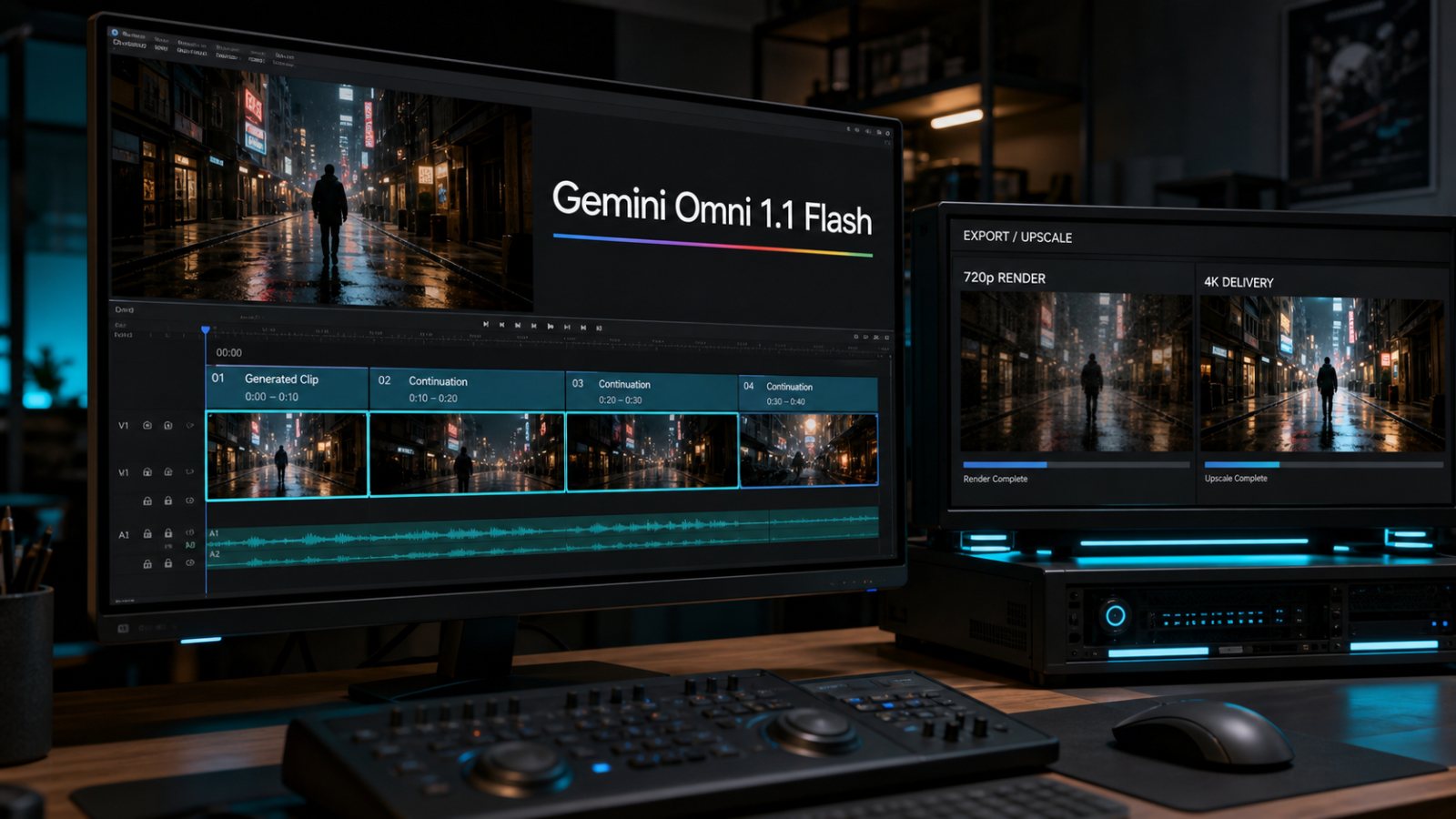 Gemini Omni 1.1의 40초 영상, 한 번에 생성되는 40초가 아니다