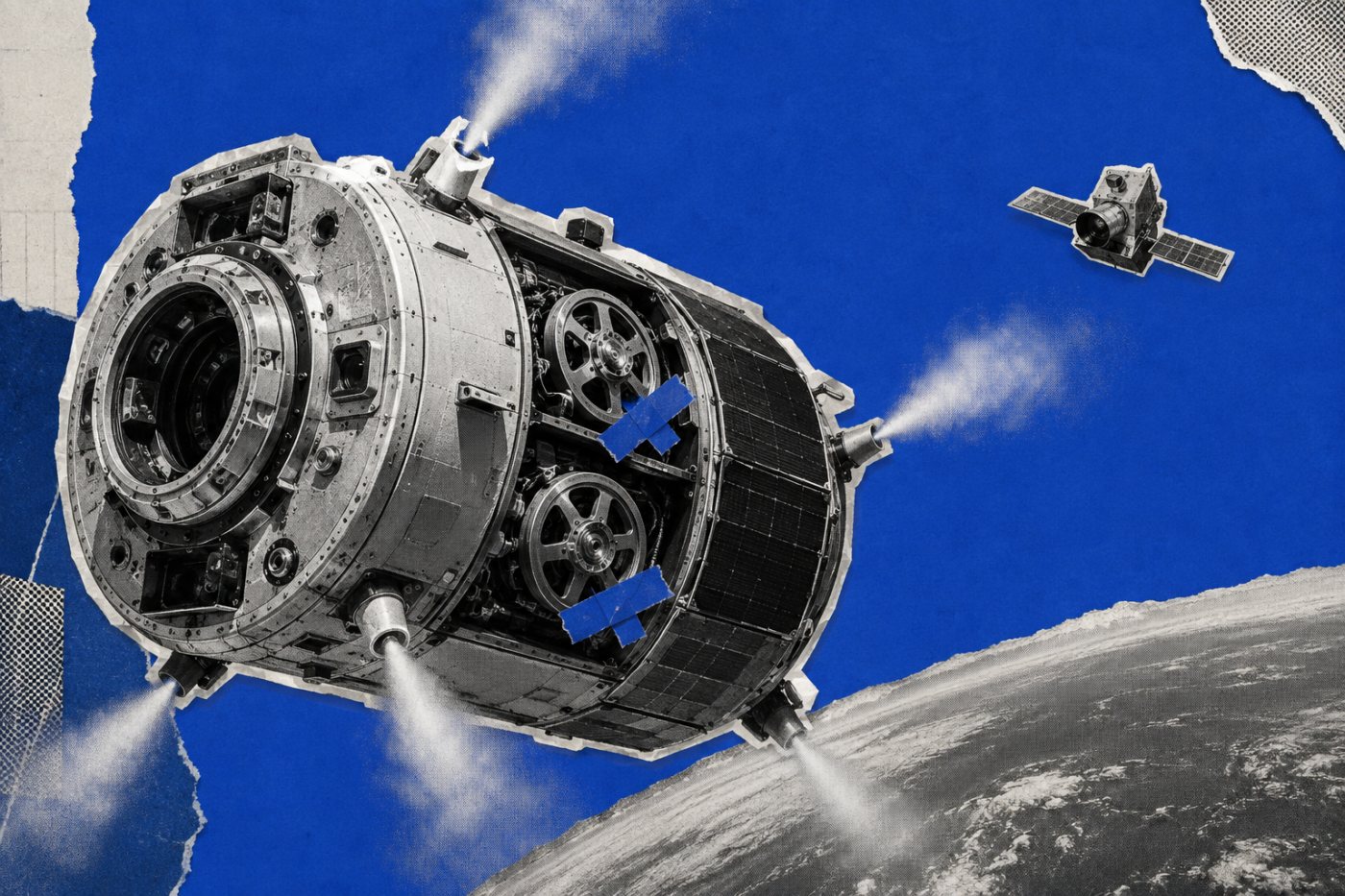 LINK using its control systems to recover from a tumble before reaching Swift