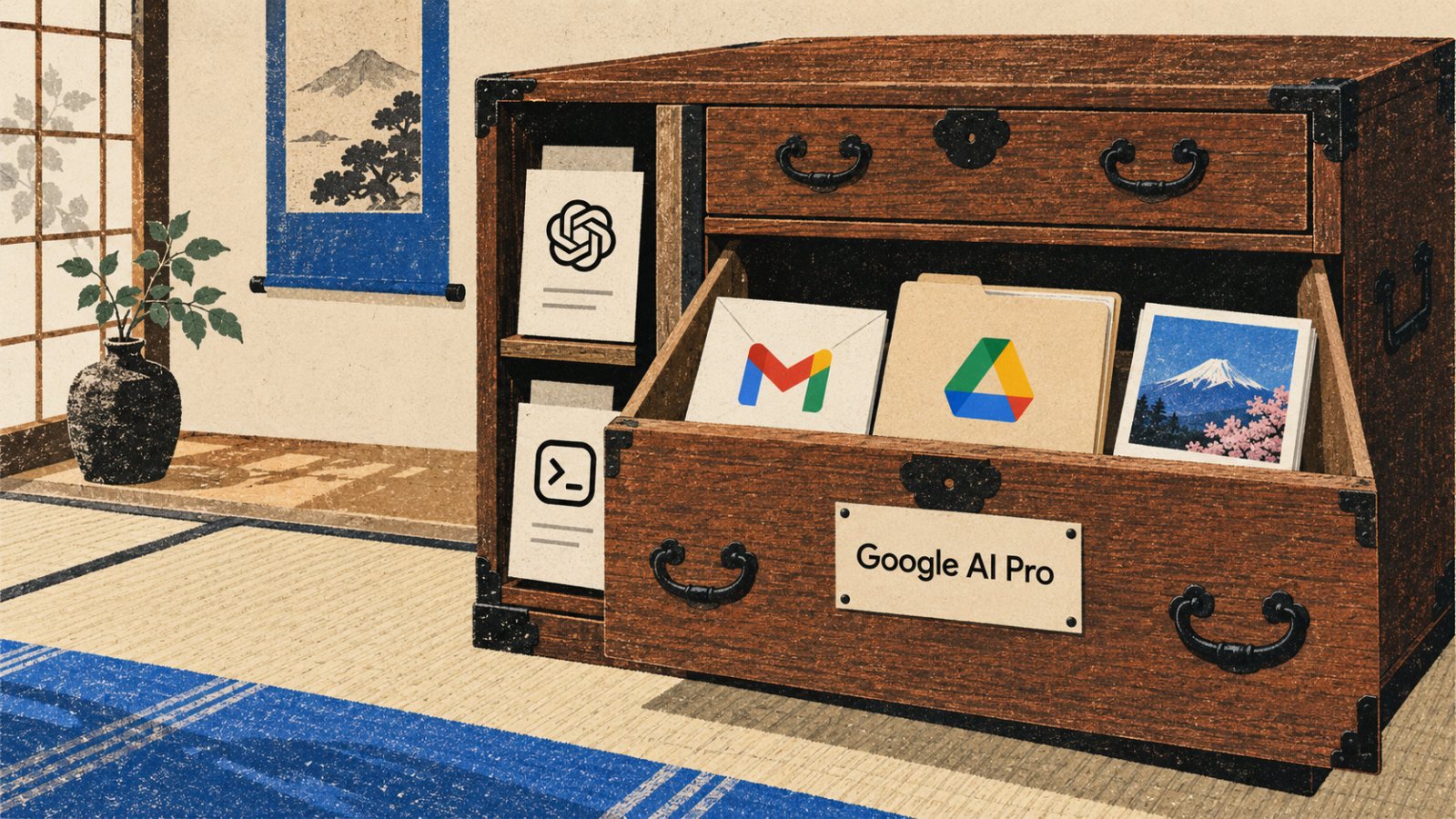 ChatGPT PlusかGoogle AI Proか、決め手はモデルより保存先