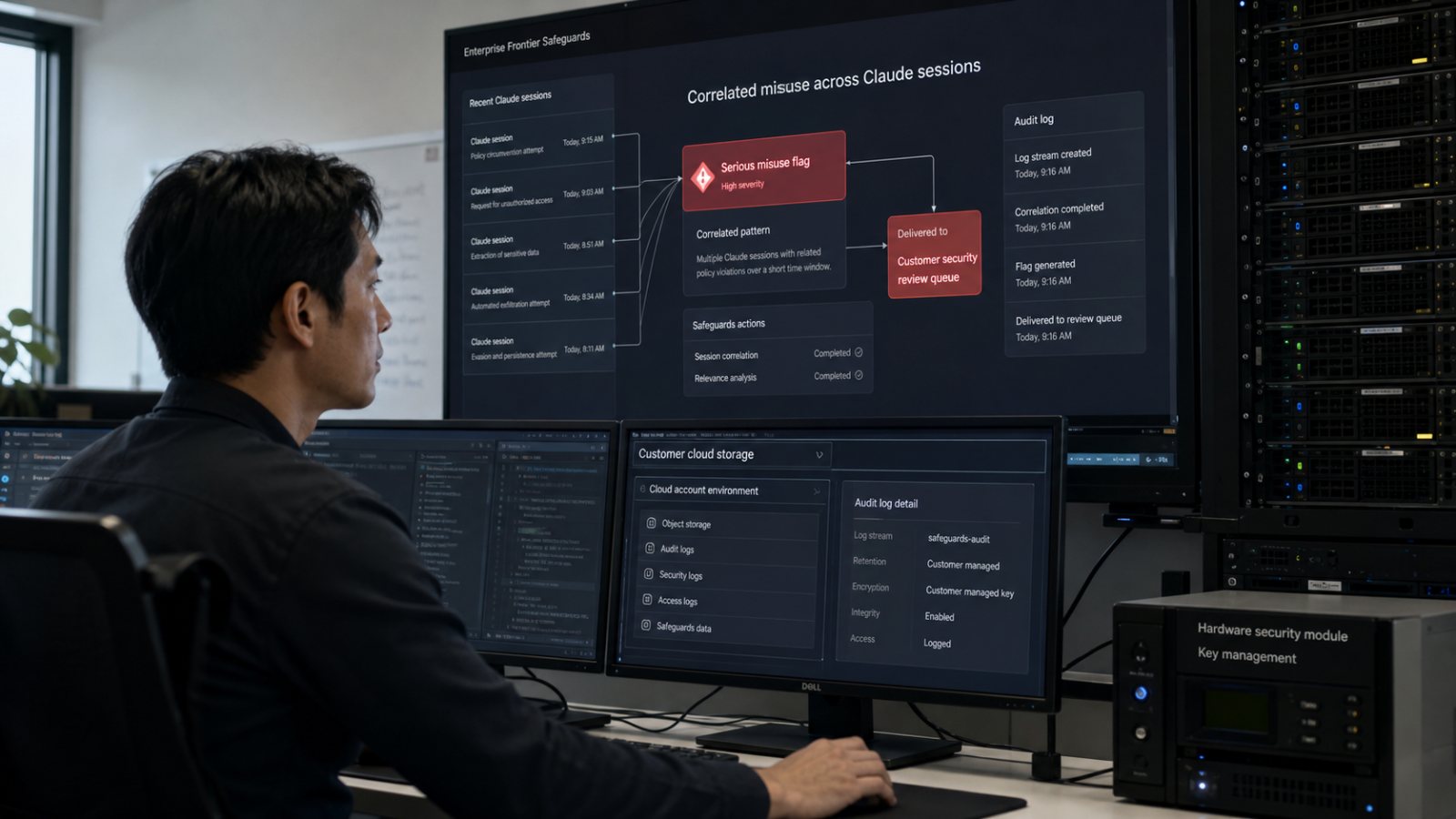 Claudeの監視ログを顧客クラウドへ、EFSが解く保持の矛盾