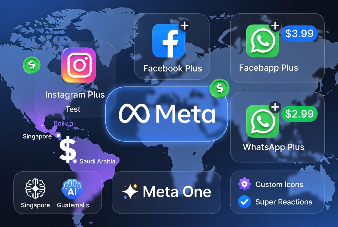 Meta Doubles Down on Subscriptions: Instagram Plus, Facebook Plus & WhatsApp Plus Go Global — Plus “Meta One” Tests Begin