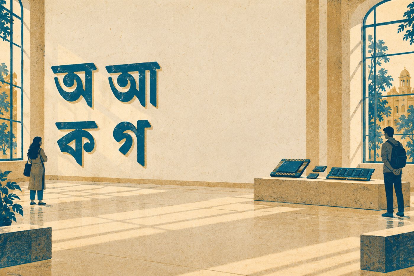 বাংলা ভাষার উপাদান ও কম্পিউটিং সক্ষমতা একসঙ্গে প্রয়োজন হওয়ার ধারণা