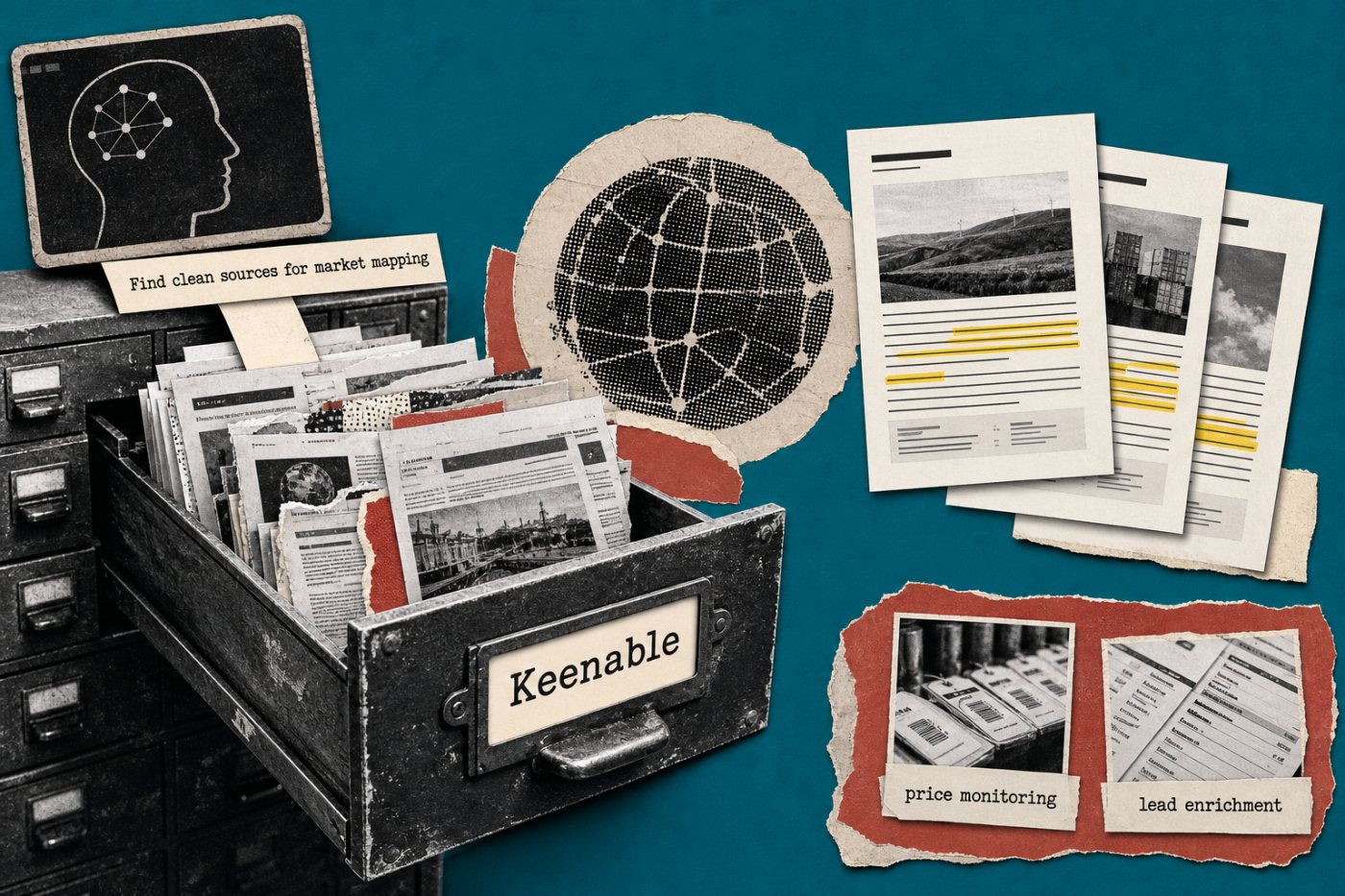 Keenable’s APIs retrieve cleaned web material from an independent index for an AI system.