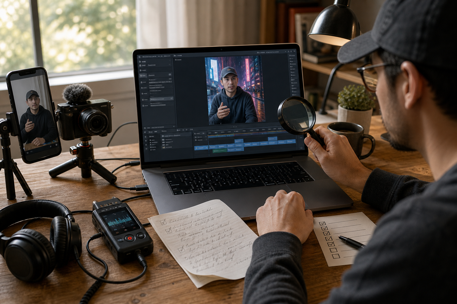 Documented production workflow for reviewing an AI-assisted Short before publishing