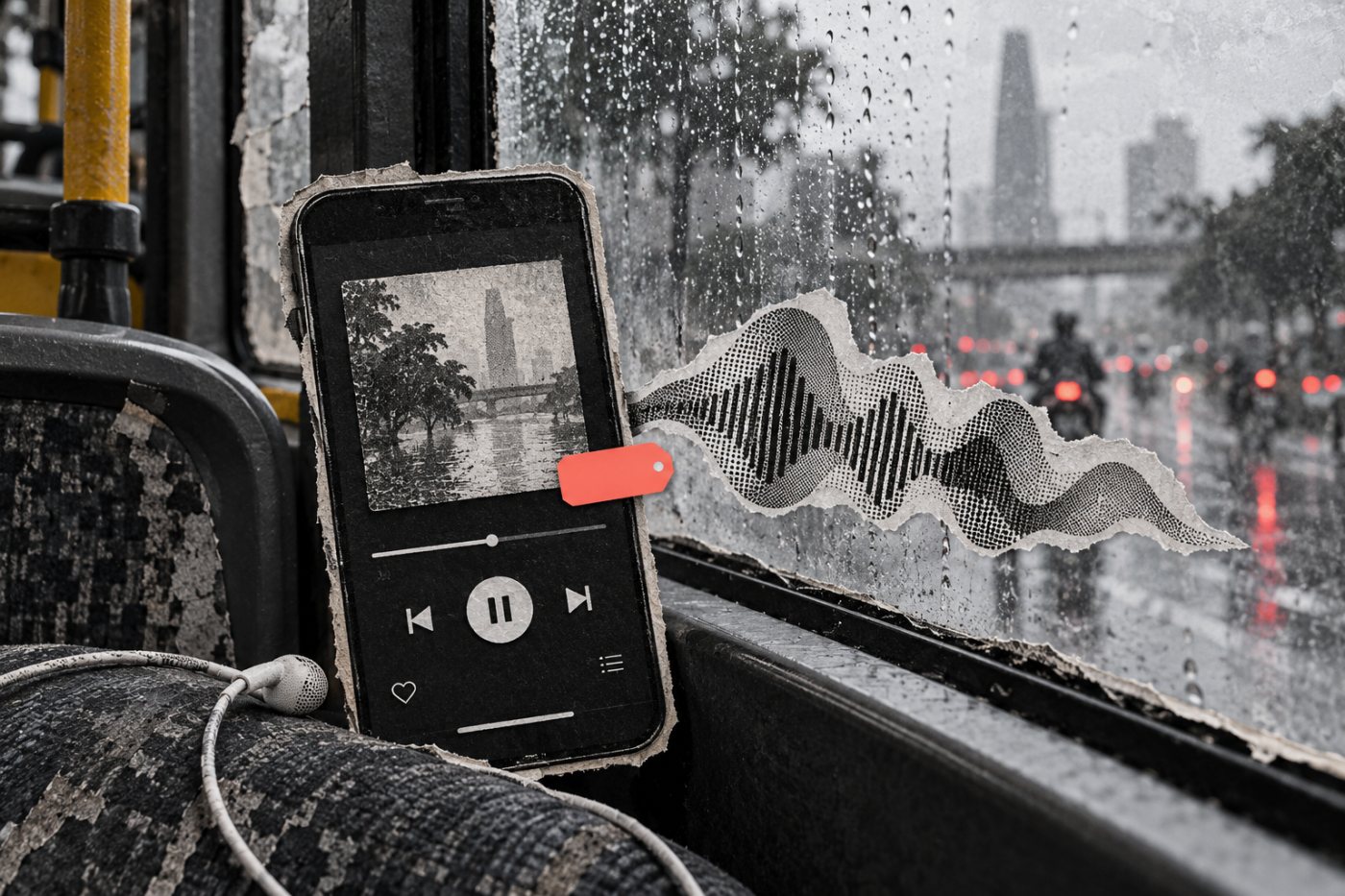 Nhãn AI xuất hiện trên trang phát YouTube Music để cho biết bài hát được tạo chủ yếu bằng AI tạo sinh.