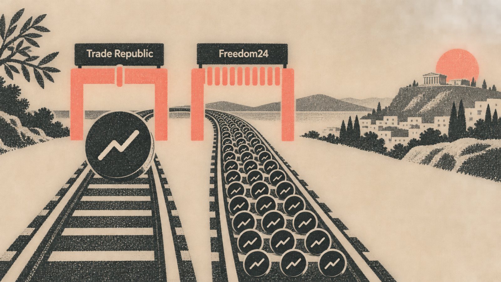 Trade Republic ή Freedom24: η μικρή εντολή πληρώνει τελείως άλλο τέλος