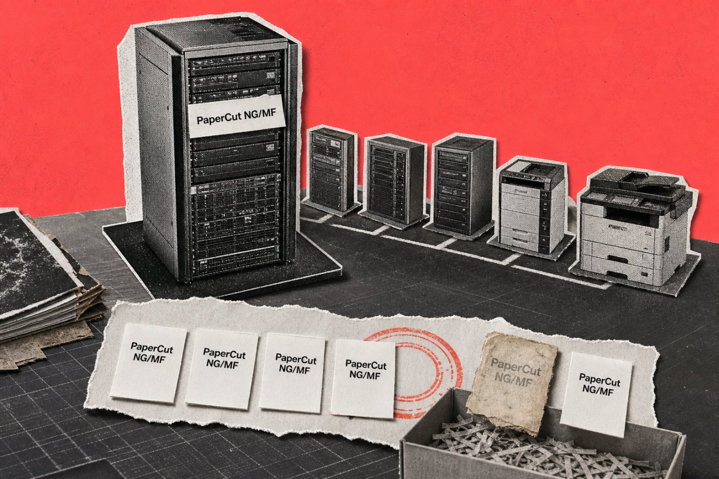 PaperCut NG/MF کے primary، Site اور secondary servers کو version کے مطابق Release 2 یا مکمل upgrade کے لیے شناخت کیا جا رہا ہے۔