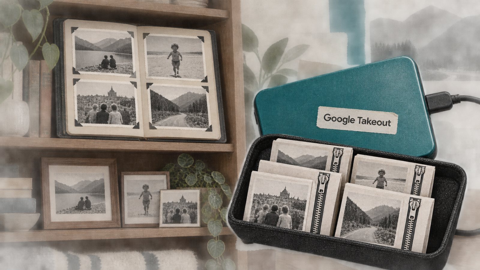 „Google Takeout“ archyvas: atsisiuntimas duomenų iš serverių neištrina
