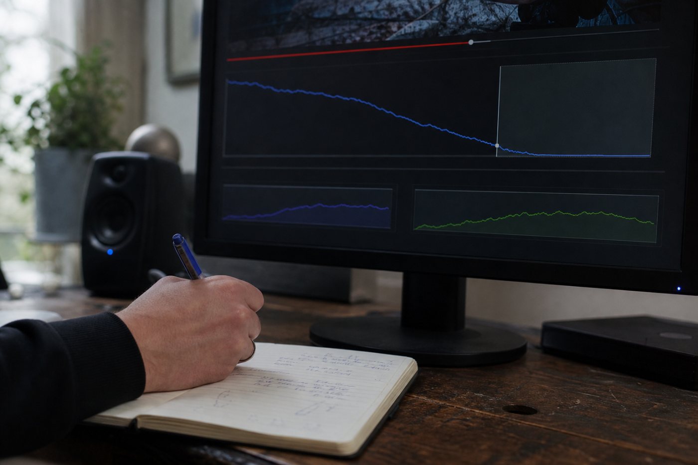 A creator compares final-seconds audience retention with YouTube end-screen impressions and clicks to locate the failed stage.