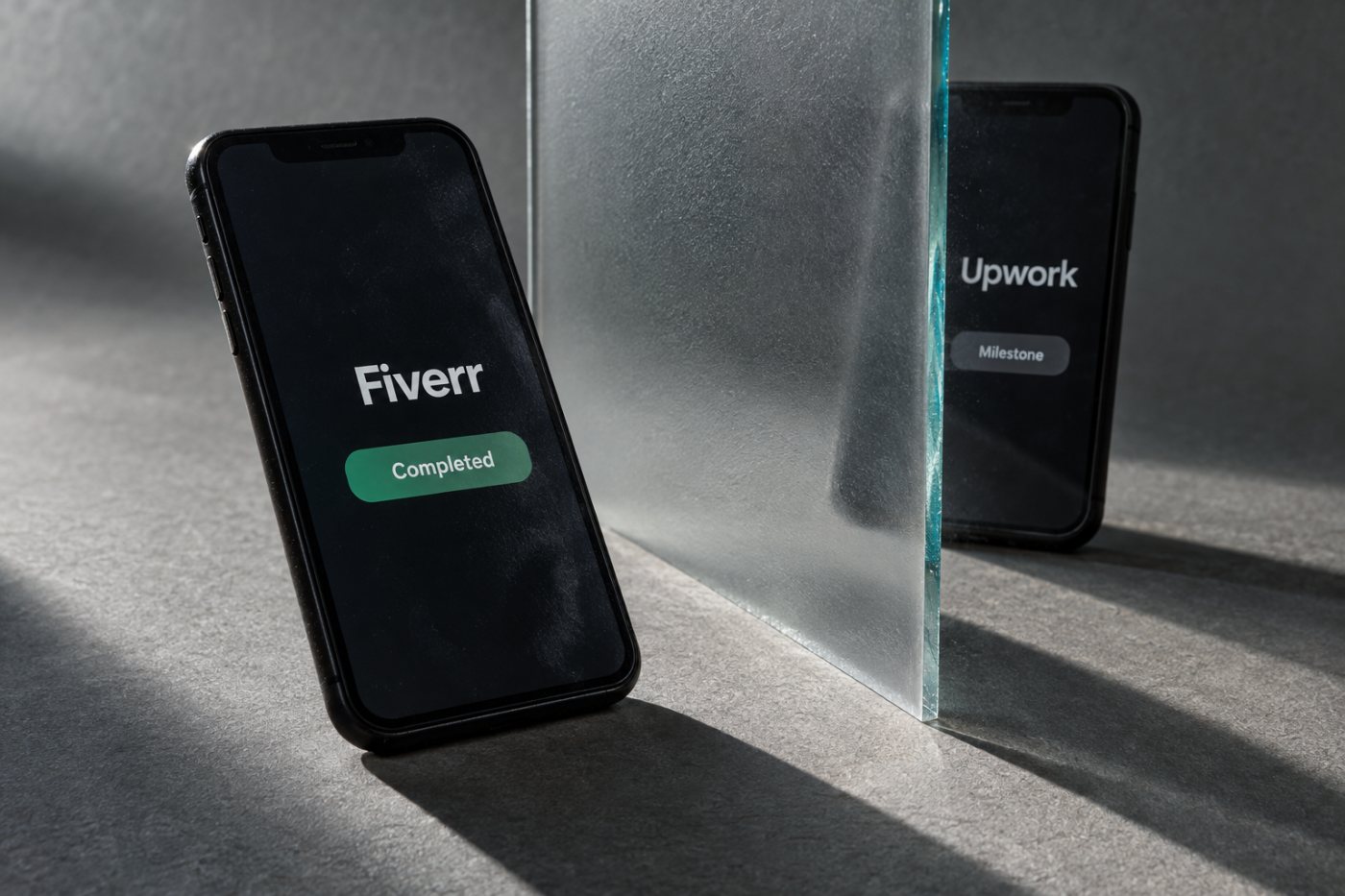 Përfundimi i porosisë në Fiverr dhe kushtet e pagesës së një etape në Upwork tregojnë kur fondet bëhen të përdorshme.