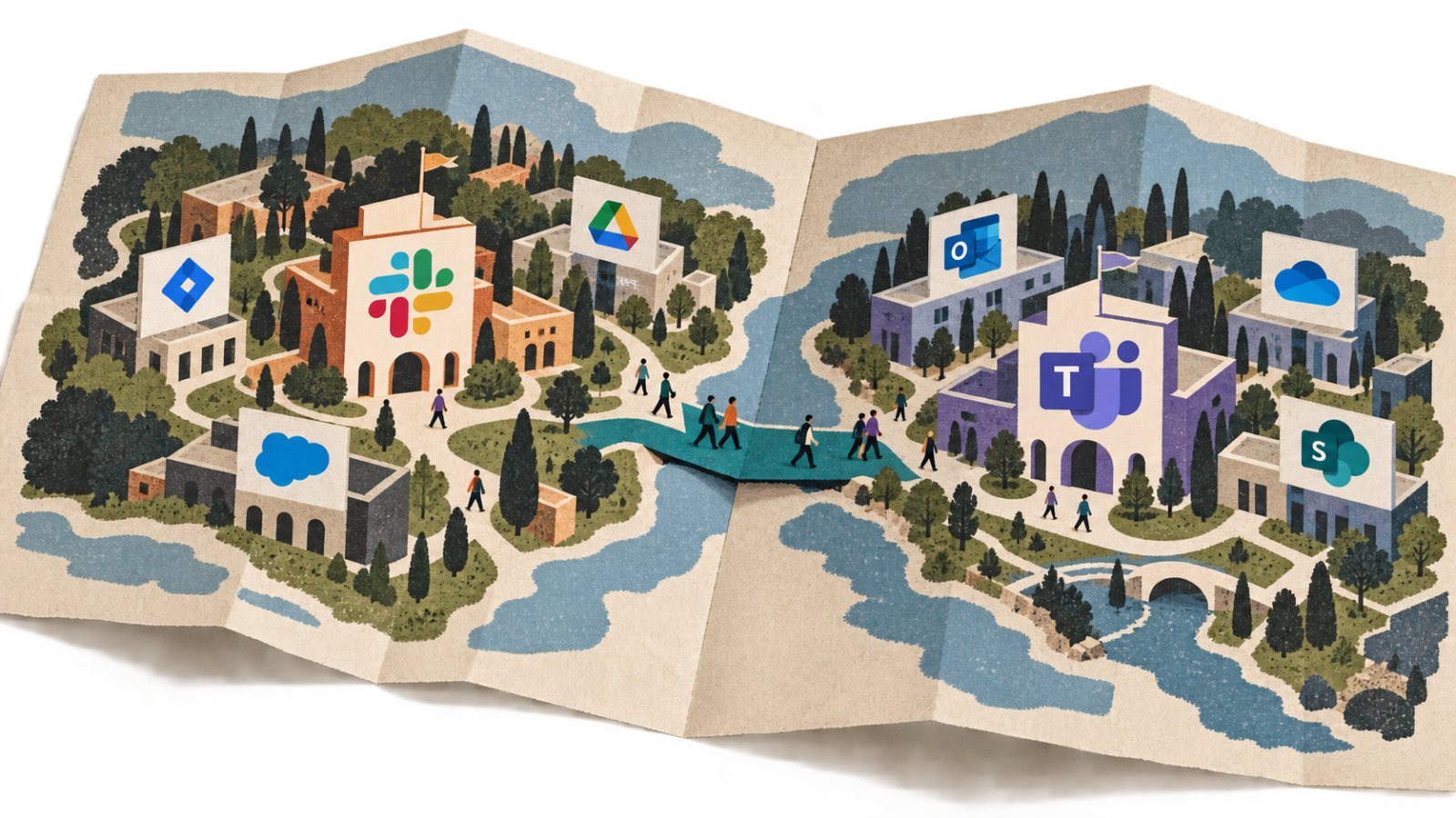 Slack vai Microsoft Teams: izvēli nosaka rīku vide, nevis čata izskats