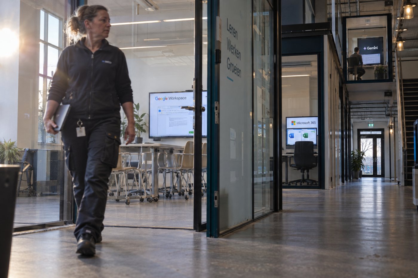 Google Workspace en Microsoft 365 bieden per abonnementsniveau verschillende toegang tot desktopapps, AI en beheer.