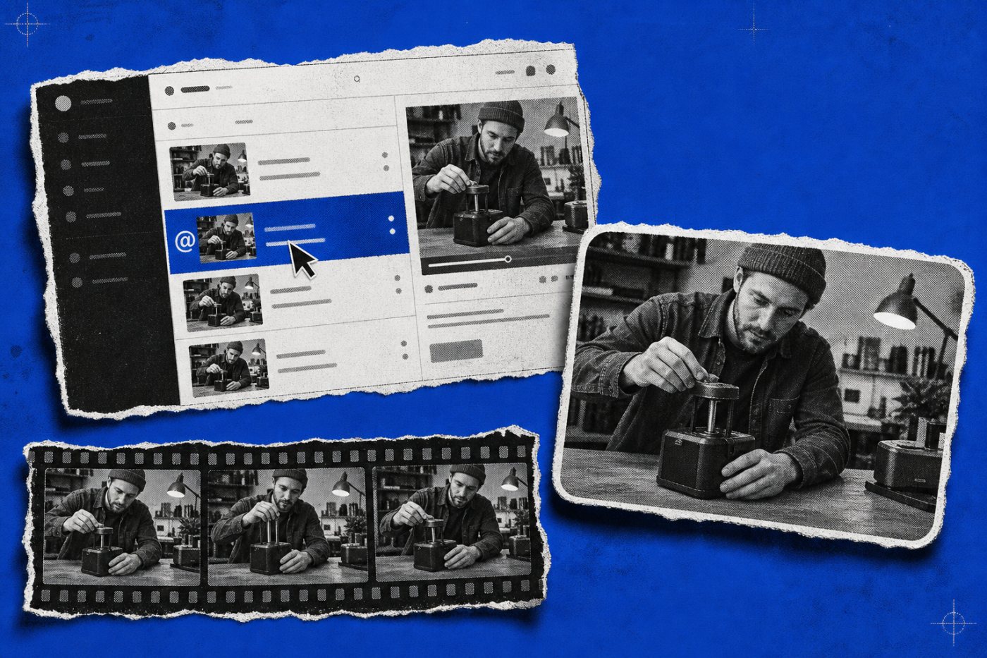 Ask Studio uses a selected long-form video to produce a thumbnail suggestion based on its subject and action.