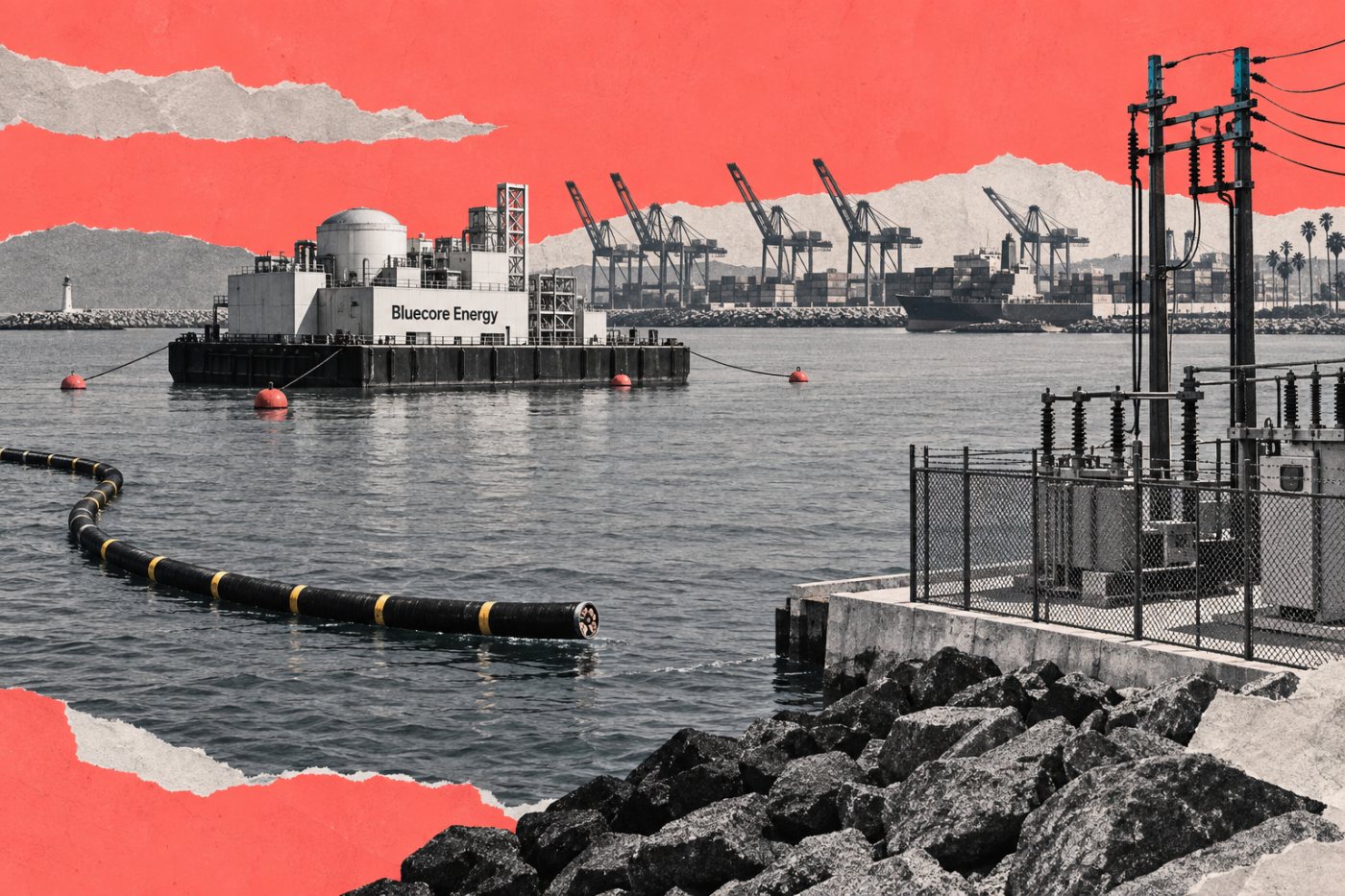 Port of Long Beach کے قریب مجوزہ mooring، نامکمل subsea cable اور منتظر grid connection