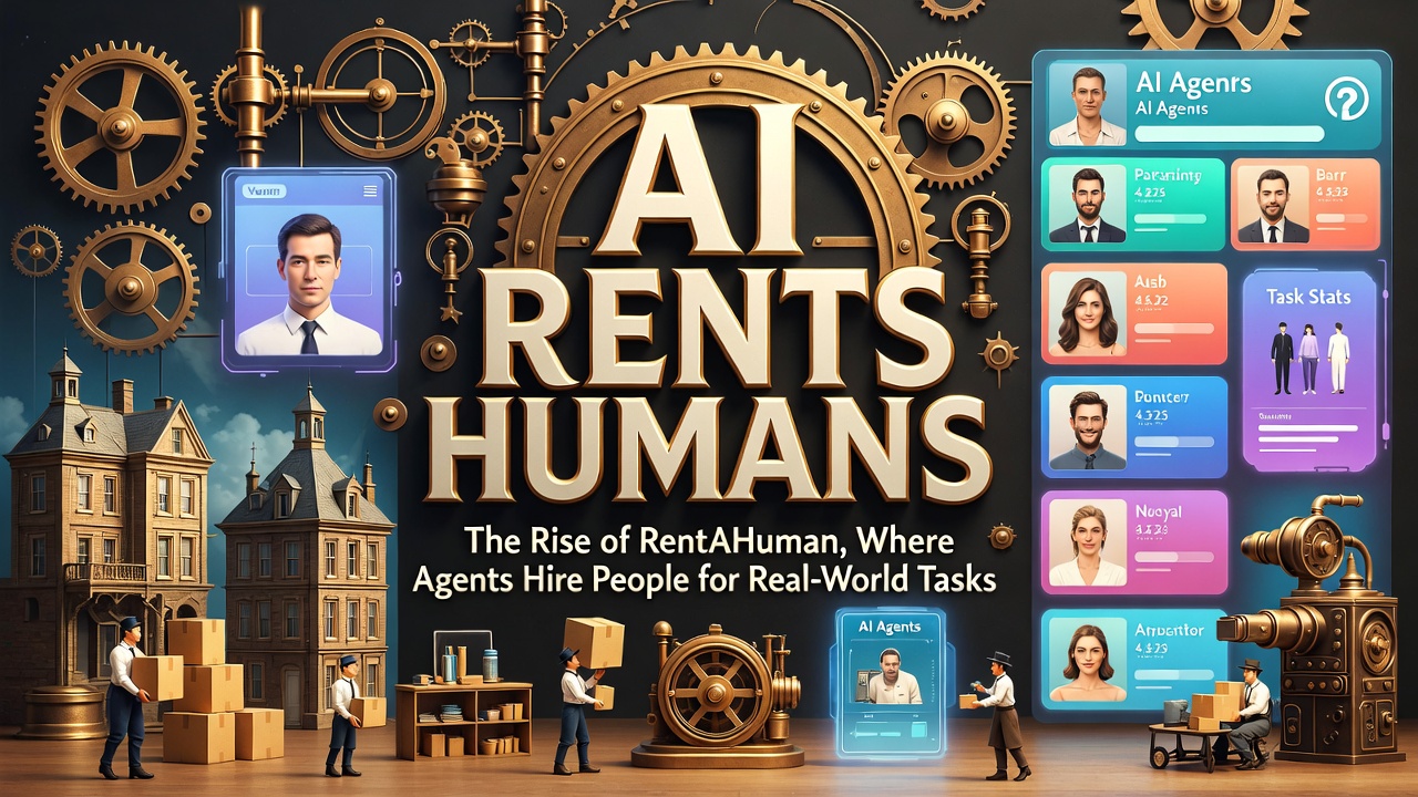 AI Rents Humans: The Rise of RentAHuman, Where Agents Hire People for Real-World Tasks