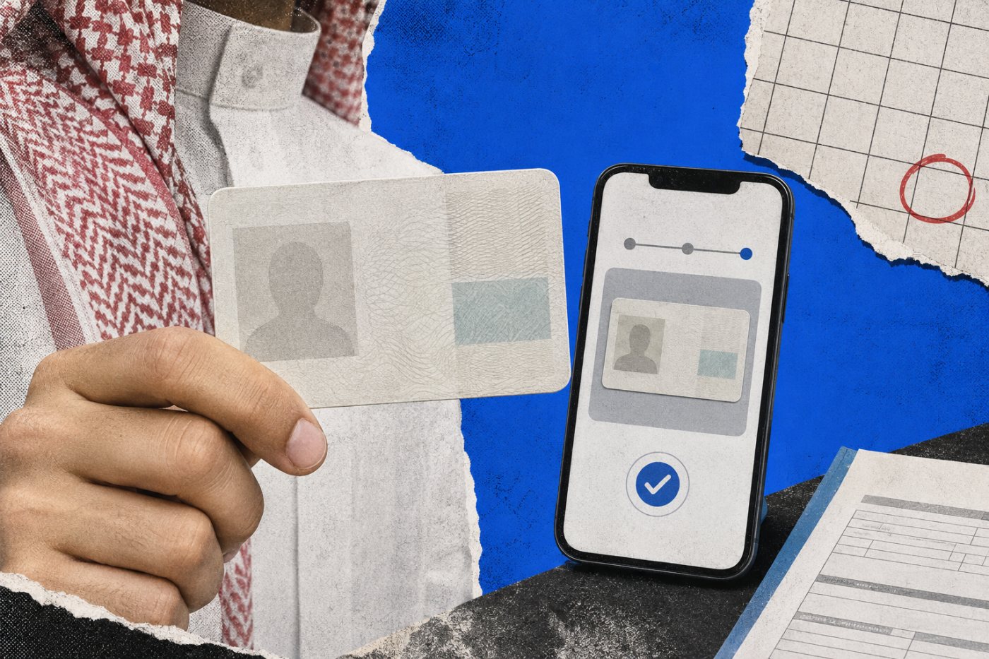 طالب جامعي سعودي يتحقق من حالته الدراسية للتسجيل في عرض Google AI Plus المجاني لمدة عام.