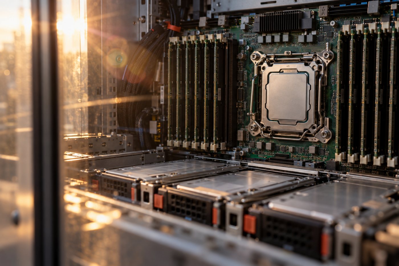 Επεξεργαστής Intel Xeon, μνήμη και αποθήκευση σε server για τοπική εκτέλεση μοντέλου.