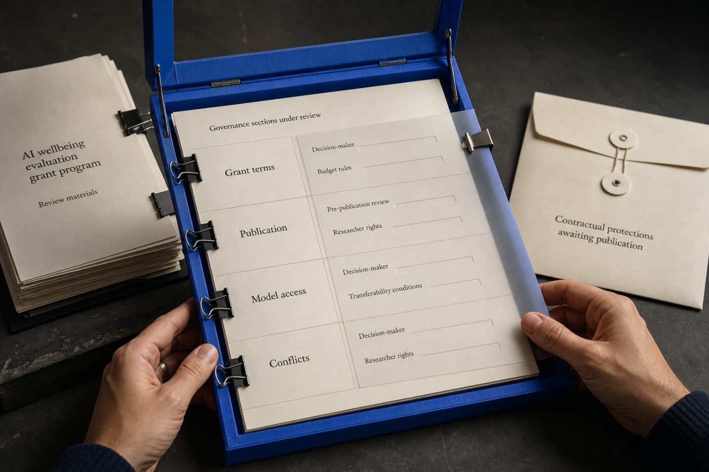 Forschende prüfen Bedingungen von Anthropics Förderprogramm, dessen Regeln zur Unabhängigkeit noch nicht vollständig feststehen.