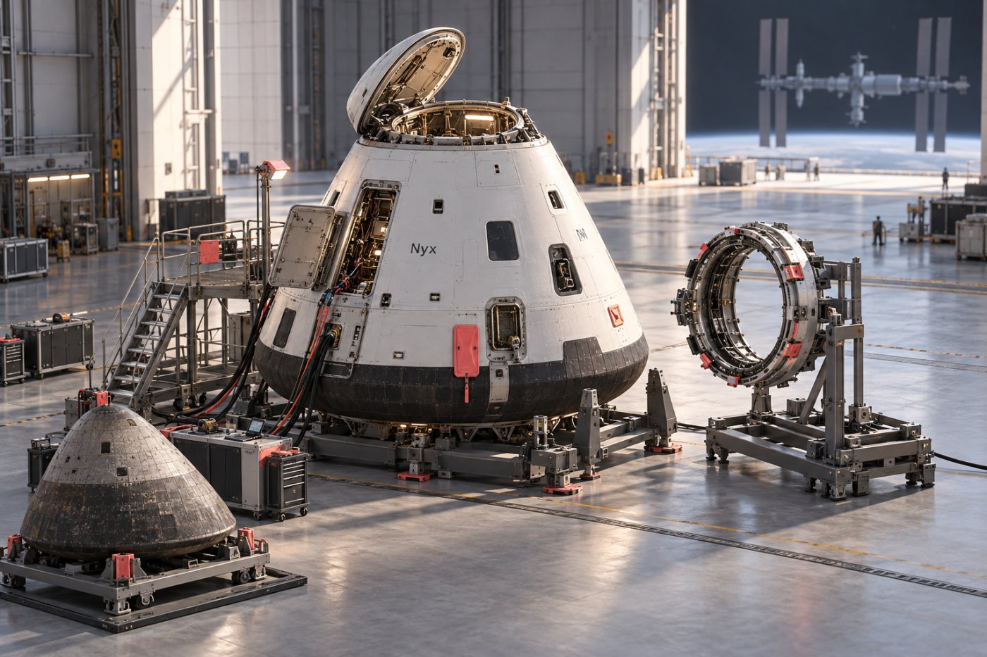 ISS डॉकिंग और पृथ्वी वापसी से पहले मिशन तैयारी में Nyx कैप्सूल