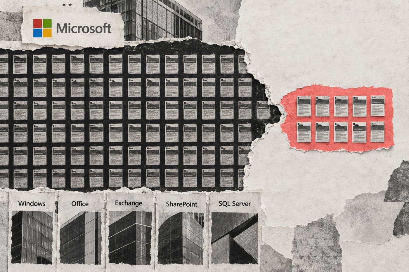 Microsoft کی ستمبر release کے 974 CVEs میں سے دس managed اصلاحات الگ ہونے پر 964 customer-action خامیوں کا تقابل