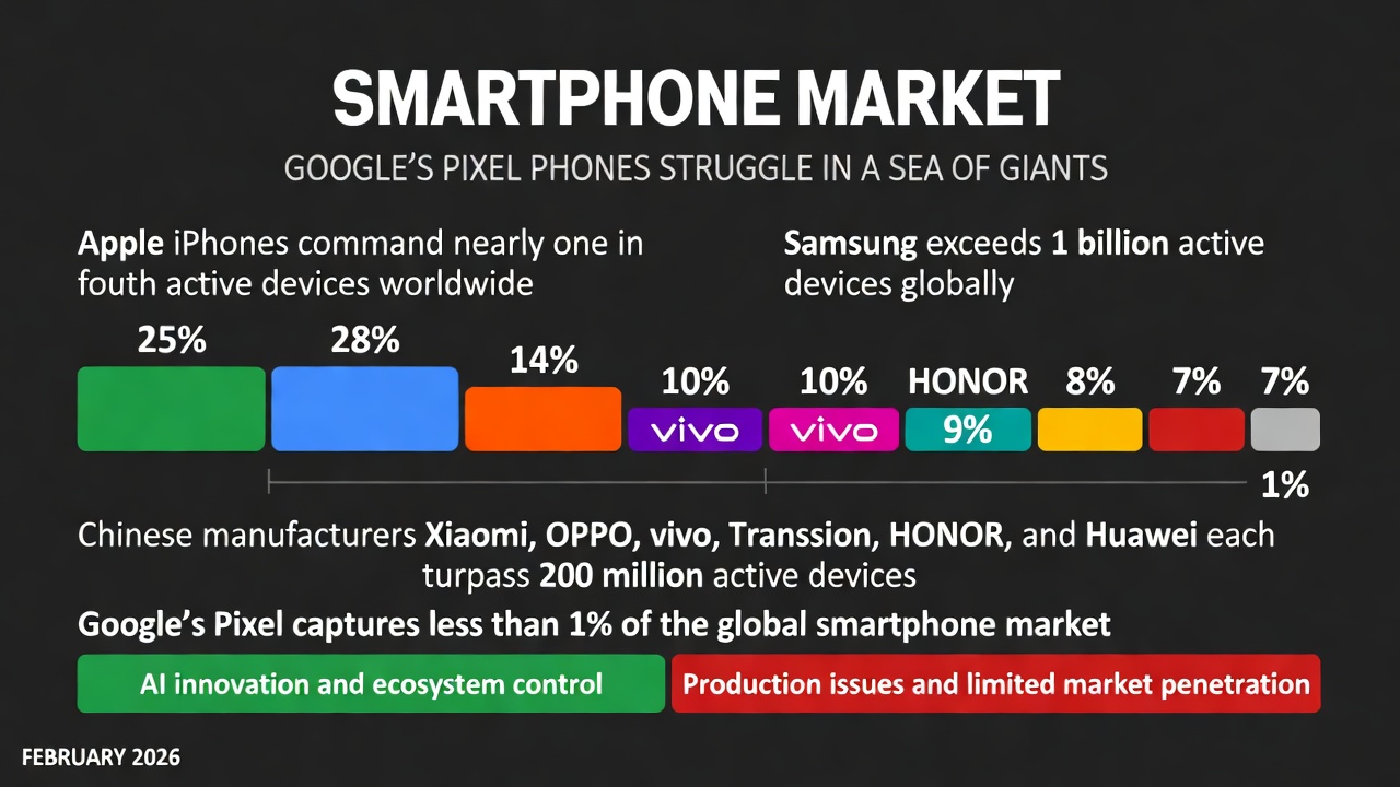 Google's Pixel Phones: Persisting in a Smartphone Market Dominated by Giants