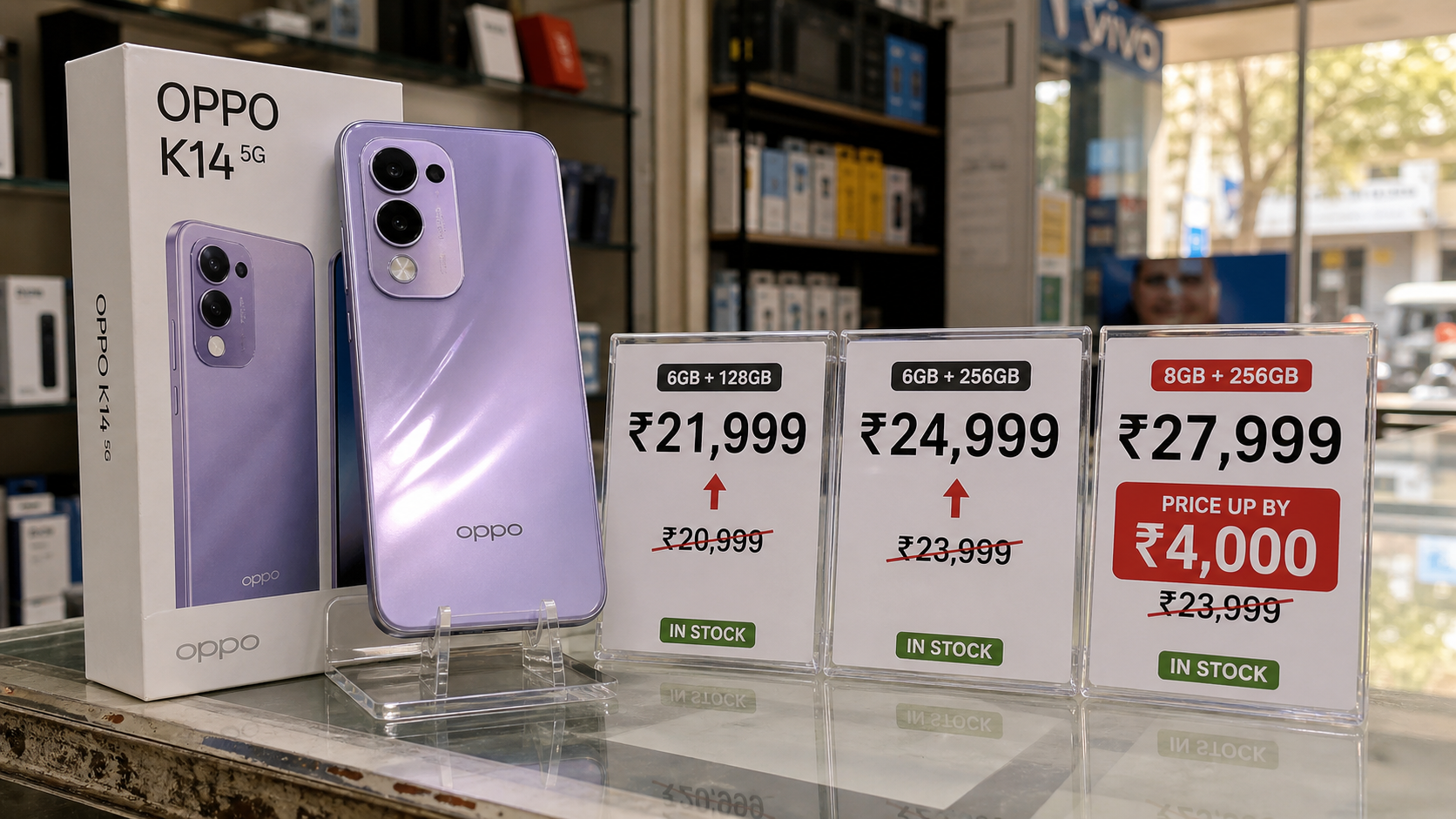 OPPO K14 में मूल्य वृद्धि: भारत में नई कीमतें और खरीद सलाह