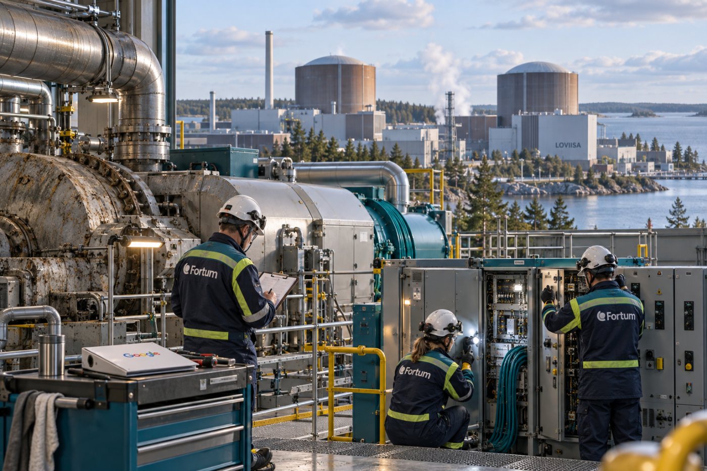 La centrale nucléaire de Loviisa reste en exploitation grâce à un programme de prolongation soutenu par un contrat avec Google