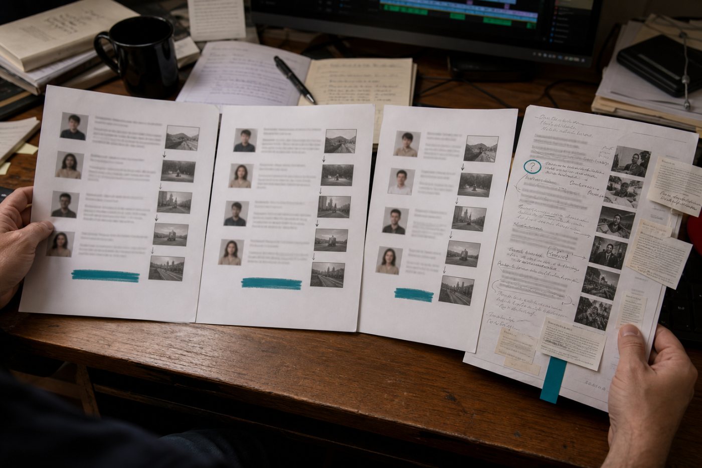 Comparación de guiones casi idénticos frente a una versión revisada con investigación y enfoque propios.