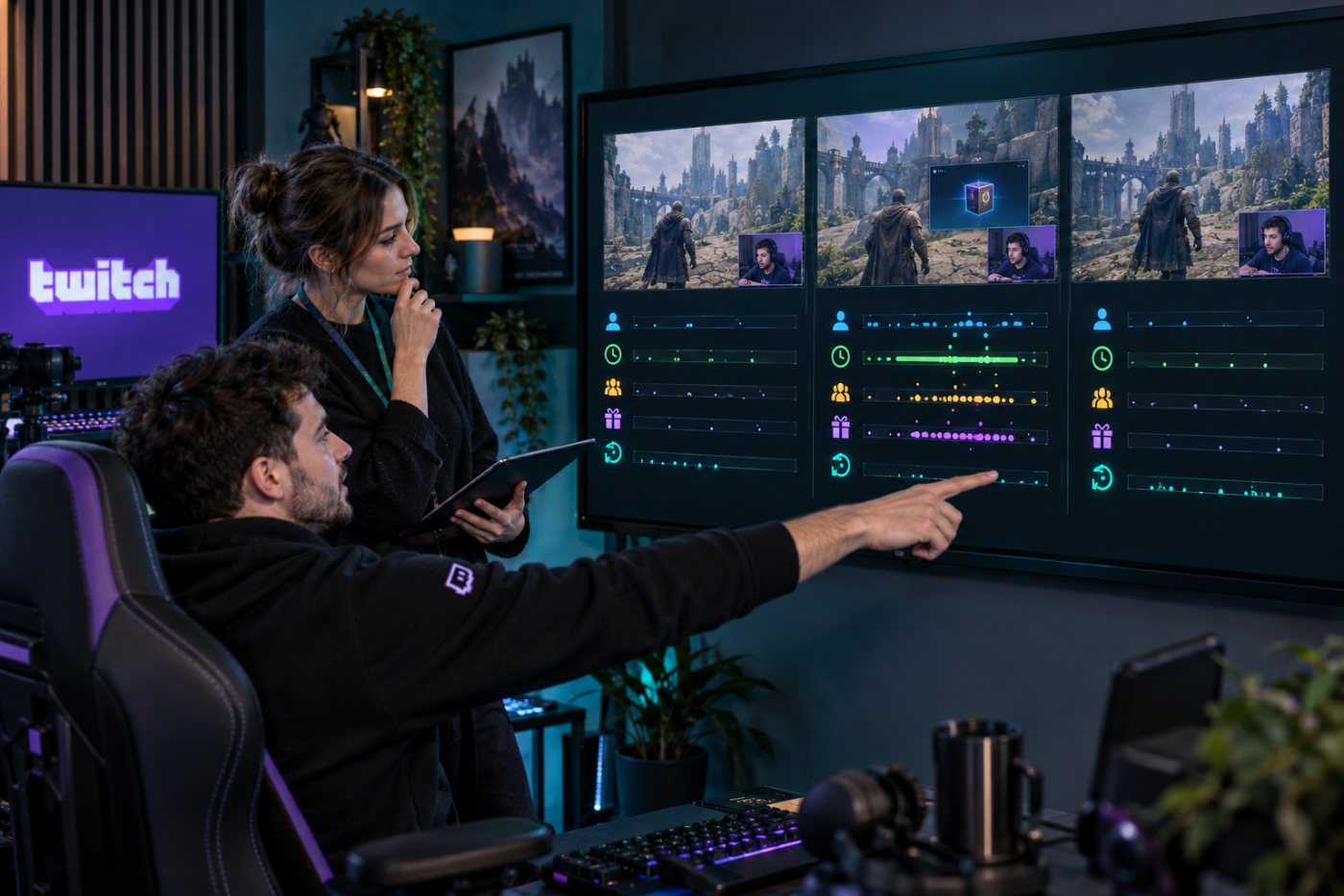 Auswertung einer Twitch-Drops-Kampagne anhand von Watchtime, Teilnehmern, Einlösern und später wiederkehrenden Zuschauern