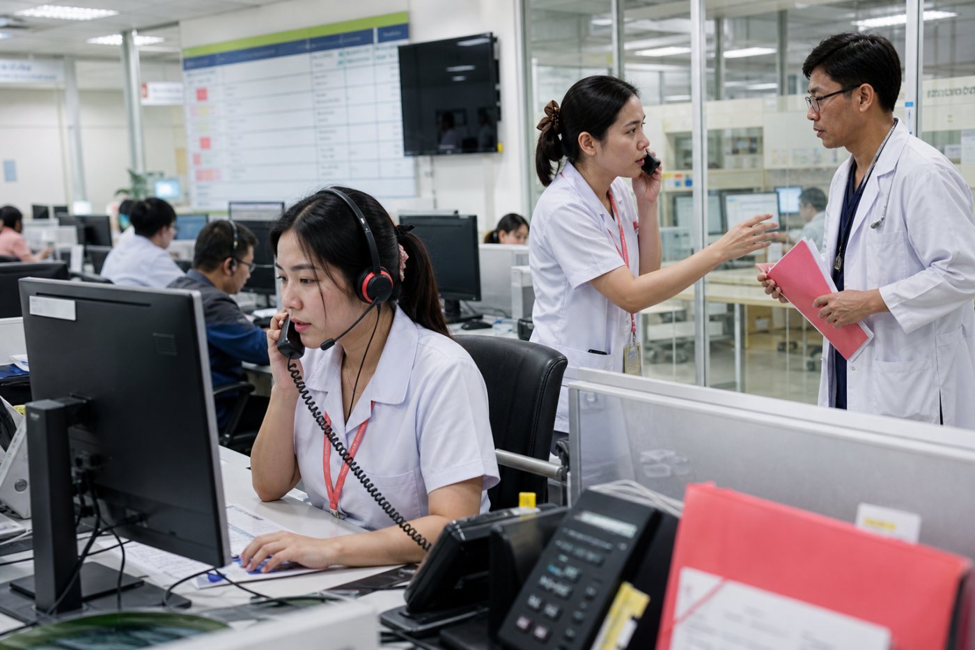 Agen suara CARIVA diuji pada alur telepon rumah sakit untuk layanan rutin dan eskalasi keadaan darurat.