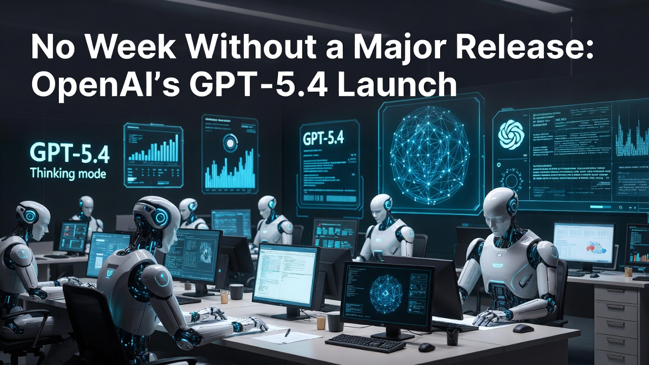 No Week Without a Major Release: OpenAI's GPT-5.4 Elevates AI Autonomy and Agency
