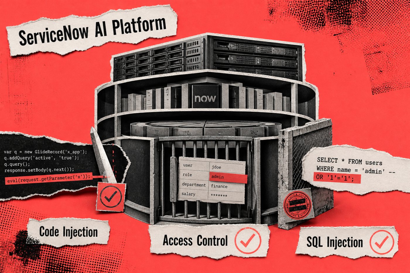Drei getrennte ServiceNow-Schwachstellen für Codeausführung, Rechteausweitung und SQL-Injection werden durch aktive Korrekturen blockiert.